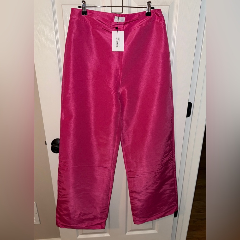 Sugarlips Fuchsia Satin Trousers NWT